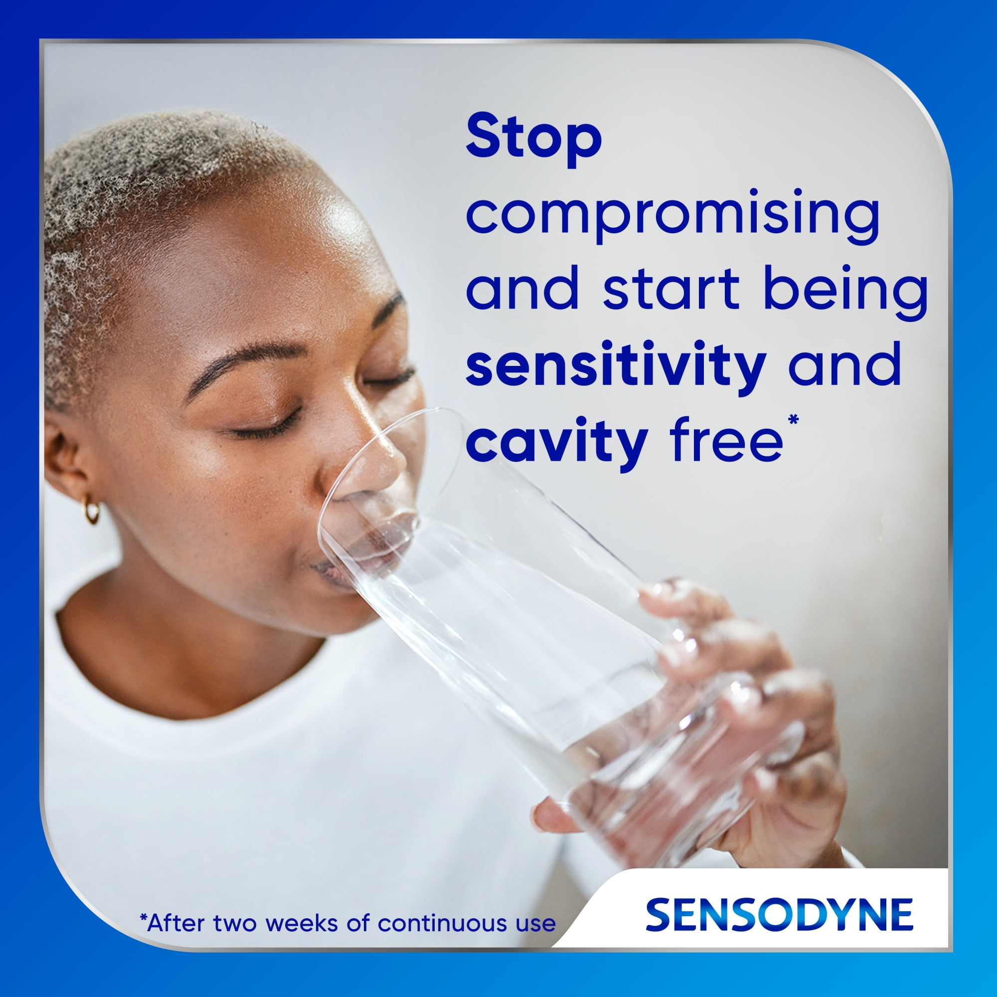 Sensodyne Cavity + Sensitivity Toothpaste, Fluoride Toothpaste for Sensitive Teeth and Cavity Protection, 2.7 oz