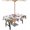 Light Gray, variant on Retro Snowman Balls Christmas Outdoor Tablecloth - 60x120 Inch Rectangle Dining Table Cover, Xmas Tree Snowflake Waterproof Outdoor Table Cloth with Umbrella Hole & Zipper for Picnic/Patio