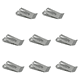 thumbnail image 1 of Clip de metal para cinturón con doble agujero clip para funda para cuero bricolaje plateado, 1 of 6