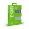 E-Cloth Stainless Steel Microfiber Cleaning Cloth Pack, Gray & Silver, 2 Cloth Set
