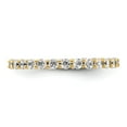 thumbnail image 3 of 14k Polished Size 8 Shared Prong 1 carat Diamond Complete Eternity Band, 3 of 5