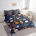 thumbnail image 2 of Feelyou Kids Football Twin Bedding Sets 7pcs, Rugby Sport Bedding Comforter Set, 2 of 7