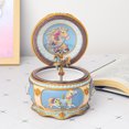 thumbnail image 2 of Merry Christmas Luminous Carousel Music Box with Colorful Light Merry-go-round Wind-up Musical Rotating Horse Christmas Gift for Girlfriend Kids Wife Friends-Merry Christmas, 2 of 7