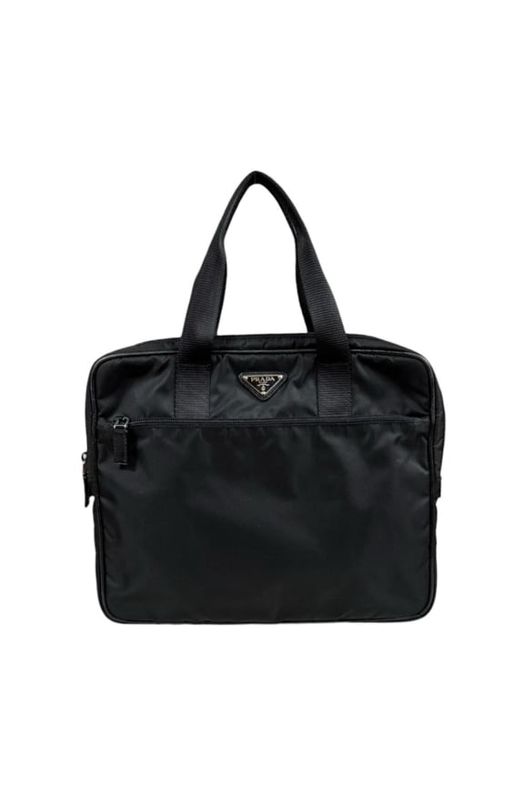 Pre-Owned Prada Business Bag Nylon VA0609 Black Men's PRADA