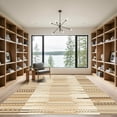 thumbnail image 2 of ODIKA 5'x7' Machine Washable Non-Slip Area Rug, Geometric Beige High Traffic Rug, Beige, 1025638, 2 of 7