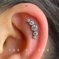 thumbnail image 6 of Designice Rkjia 1Pc Women Rhinestone Cartilage Helix Tragus Ear Stud Earring Piercing Jewelry, 6 of 6