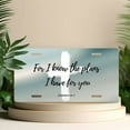 thumbnail image 4 of License Plate, Cross and Bible Verse Art Decorative Front,Personalized Stainless Steel License Plate Cover For Men Women,12.2" X 6.2", 4 of 6