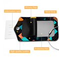thumbnail image 4 of Luggage Tag, Travel Tags, Handbag Tag - Square PU Leather 2 Pack with Privacy Cover and Stainless Steel Ring - Suitable for Travel, Backpack, Handbag [Amazon Approved] Geometry, 4 of 7