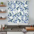 thumbnail image 4 of Navy Blue Roses Sheer Curtains 72 Inches Long, Spring Floral Elegant Pastoral Botanical Light Filering Curtains, Breathable Simi Curtain Privacy Drapes for Living Room Bedroom Window Treatment, 4 of 9