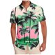 thumbnail image 1 of Mens Casual Manga Corta Botón Abajo Camisas Impresas Bolsillo Turndown Cuello Blusa para Verano Al Aire Libre Casual Uso Diario Hombre Manga Corta Botón Abajo Camisas con Bolsillo, 1 of 6