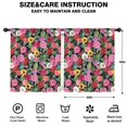 thumbnail image 2 of Blackout Kids Curtains,Pioneer Flower Floral Print Pattern Childrens Insulated Curtains Set Of 2,Bedroom Essentials,Toddler Room Decor 52"x63", 2 of 5