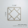 thumbnail image 3 of Ekena Millwork 7 3/8"W x 7 3/8"H x 1/4"T Extra Small Hudson Decorative Fretwork Wood Wall Panels, Cherry, 3 of 18