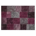 thumbnail image 2 of Addison Rugs Chantille Indoor/Outdoor Transitional Patchwork Merlot Washable Rectangle Rug, 1'8" x 2'6", 2 of 6