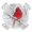 White, variant on Christmas Red Birds Round Tablecloth for 36-44 Inch Tables, Fitted Table Cover with Elastic Edge, Winter Branch Xmas Snowflake Waterproof Outdoor Table Cloth Protector for Patio Garden Dinner Picnic