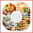 thumbnail image 4 of Qucyy 50 Pack Small Paper Plates 4 Inch Disposable Paper Plates Heavy Duty Uncoated White Plate Round Dessert Plate Bulk Cake Appetizer Dinner Tableware for Holiday Wedding Graduation Party White, 4 of 5