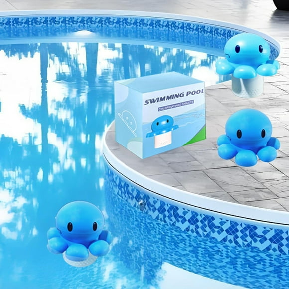 NAOJIE Octopus Pool Chlorine Floater Dispenser for 1 to 3 Inch Tablets,Cute & Durable Floating Dispenser for Spa,Hot Tubs,Pools,Adjustable Flow Rate,Chlorine Tablet Floater,Pool Chlorine Floater