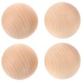 thumbnail image 1 of CATIEBYE 4Pcs Light Yellow Bocce Balls for Rolling and Decorative Use 2.8in, 1 of 5