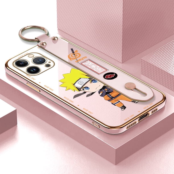 IPhone 13 12 Pro MAX Mini Compatível Funda Celular Para De Wrist Strap Naruto Uzumaki