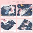 thumbnail image 5 of Unicorn and Clouds Cozy Soft Long Sleeves Top and Pants 2 Piece Cool Pjs Pajamas Set Sleepwear Size 3-11Y, 5 of 6