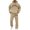 Khaki&1080, variant on CONFREE Mens Sweatsuit 2 Peice Sets Lined Sweat Suit for Men Letter Graphic Y2K Hoodies Sweatpants Outfits Warm Fall Winter Track Suits Set