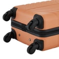 thumbnail image 3 of Wrangler 20-inch Carry-on Rolling Hard Side Spinner Luggage, Orange, 3 of 8