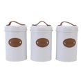 thumbnail image 2 of Kitchen Canister Set, 3PCS Kitchen Food Jars with Lids & Handle, Food Sealing Storage Container for Candy Tea Coffee Storage Canister, Tea Coffee Sugar Canister Set, 2 of 7