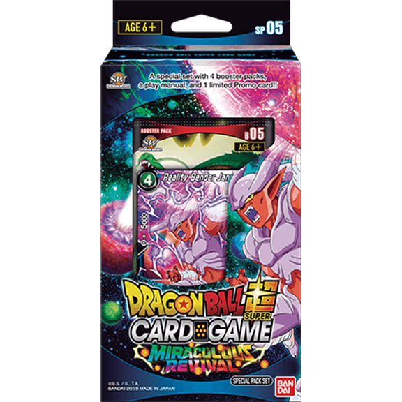 Dragon Ball DBZ Super Series 5 Miraculous Revival Special Pack Box Set: 4 Boosters   foil!