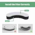 thumbnail image 3 of 12 Pack Cat Water Fountain Filter, Cat Water Fountain Filters for NPET WF050 & WF100 Transparent Water Fountain, Cat Fountain Filter Replacement with Triple Filtration System, 3 of 7