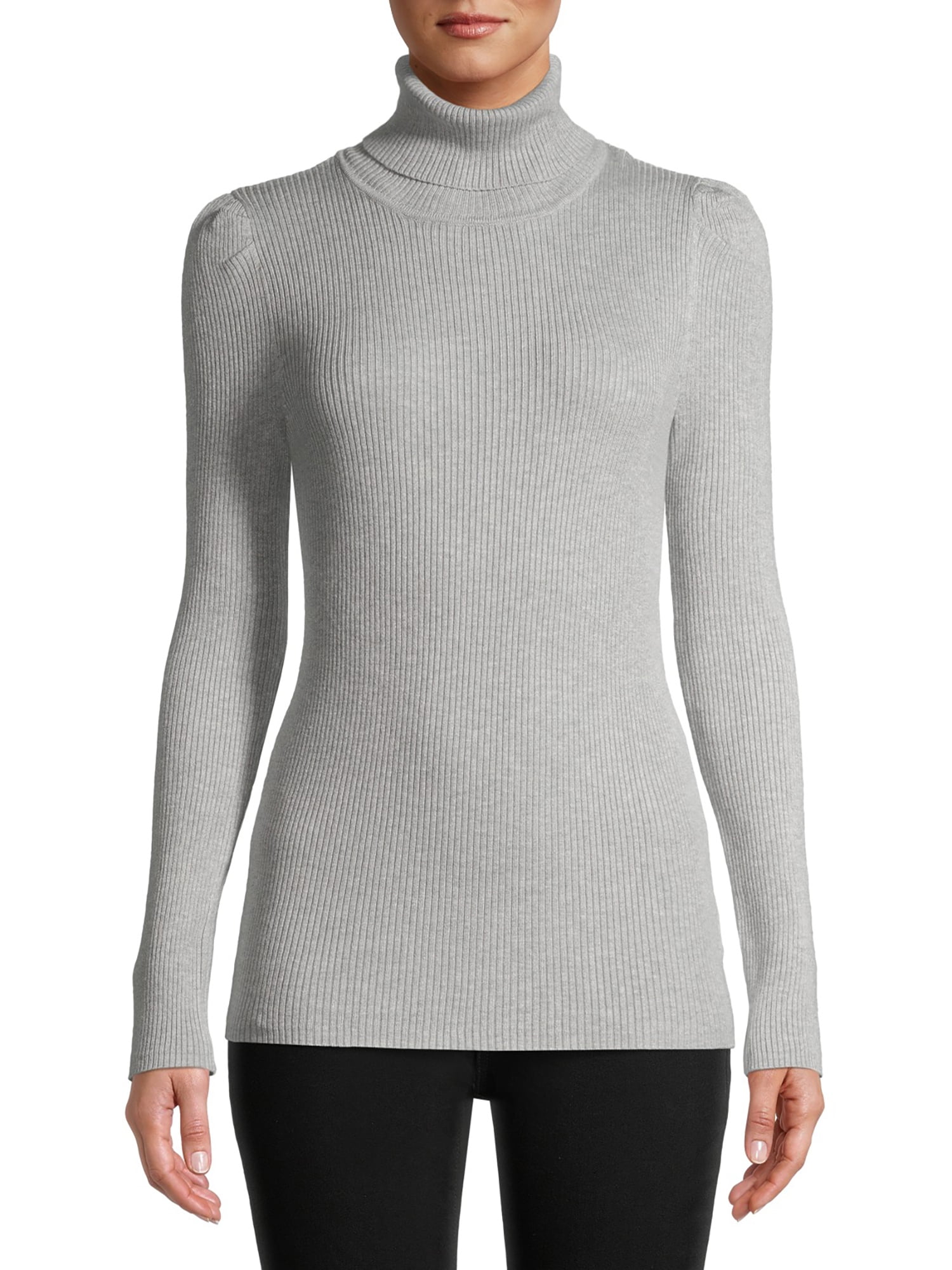 Time and Tru Women's Puff Shoulder 