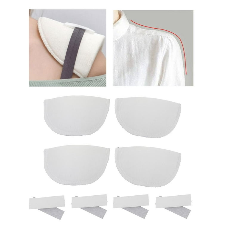 1 Pairs Covered Set-in Shoulder Pads Sewing Foam Pads Sponge