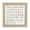 White Laundry Solid Sign Square 20" x 1" x 20", variant on DecMode White Metal Sign Wall Decor with Brown Frame
