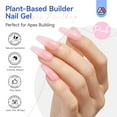 thumbnail image 2 of SAVILAND Natural Pink Builder Nail Gel: 8 in 1 Builder in a Bottle with Vitamin E Castor Oil Plant-Based Nail Strengthener Hard Nail Gel for French Manicure Nail Design Home, 2 of 7