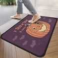 thumbnail image 4 of Halloween Pumpkin Non Slip Washable Door Mat Ghost Boo Spooky Welcome Mat Retro for Entry Floor Mat Set Living Room Bedroom Bathroom Crystal Velvet 30x17 Inches, 4 of 7