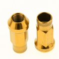 thumbnail image 4 of 20 piezas M12X1.25mm tuercas de llanta de aluminio sintonizador extendido extremo cerrado dorado Baoblaze Tuercas de la rueda de carrera, 4 of 8