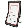 thumbnail image 1 of KFFKFF Lacrosse Rebounder for Backyard, 4x7 Ft Volleyball Bounce Back Net, Pitchback Throwback Baseball Softball Return Training Screen, Adjustable Angle Shooting Practice Training Wall with Target, 1 of 9