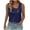 Navy, variant on HomeGardon Womens T Shirts Tops for Women Casual Women's Round Neck Summer Solid Color Regular Women's Sleeveless,S-XXL