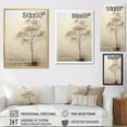 thumbnail image 4 of Designart "Minimalist Beige African Tree" Tree African Floater Framed Canvas Prints, 4 of 5