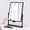 Black, variant on Touch Control Lighted Makeup Mirror with 360° Rotation, 10X Magnification, 3 Dimmable LED Lights