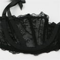 thumbnail image 7 of Varsbaby Sexy Unlined Balconette Demi-Cup Underwire Lace Bra, 7 of 7