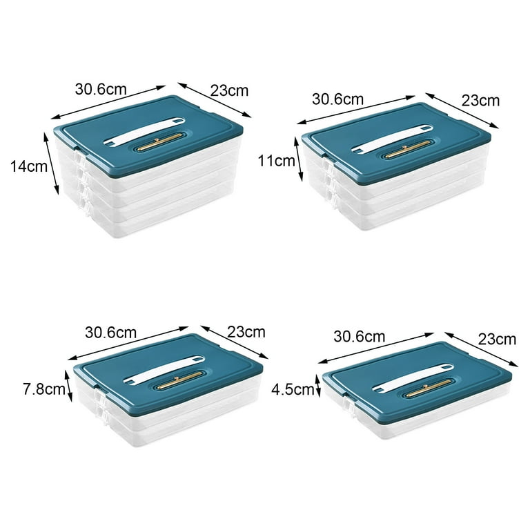 Waroomhouse Food Storage Box Large Capacity Multi-layer Food Grade