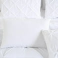 thumbnail image 4 of Chezmoi Collection 10-Piece Bed in a Bag Comforter Set, Pintuck Design, All Season Soft Microfiber Bedding with Sheets, Pillow Shams & Decorative Pillow, White, California King, 4 of 9