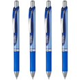 thumbnail image 5 of Pentel Energel BLN75 Retractable Gel Ink Rollerball Pen - 0.5mm - 54% Recycled - Blue - Pack of 6 in Pillow Packaging, 5 of 5