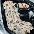 thumbnail image 3 of XYZCANDO Koala Hedgehog Pattern Sweatproof Car Seat Towel Cover for Camping Running Beach, Soft Stain Resistant Car Seat Cover Towel, 3 of 6
