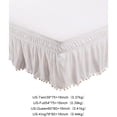 thumbnail image 3 of Cateissary Decoración del hogar de cama elegante y duradera Elegante alrededor de la sábana con cenefa de cama Juegos de cama Negro US-Twin39*75in, 3 of 6
