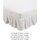 thumbnail image 5 of Matsuzay Decoración del hogar de cama elegante y duradera Elegante alrededor de la sábana con cenefa de cama Juegos de cama Negro EE.UU.-Full54*75in, 5 of 6