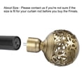 thumbnail image 5 of Uxcell 94x61mm Curtain Rod Finials Plastic Golden 2Pack, 5 of 7