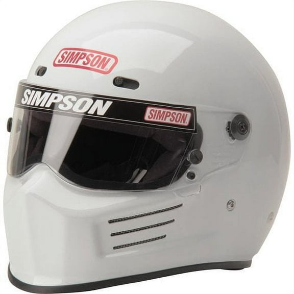 Simpson Helmets 7210031 Super Bandit Helmet SA2020 Certified Large White