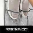 thumbnail image 6 of GORILLA GRIP 24 Pocket Over the Door Shoe Organizer, Clear PVC Pockets, Up to 40 Pounds, Hang on Doors, 1 Pack, Gray, 6 of 10