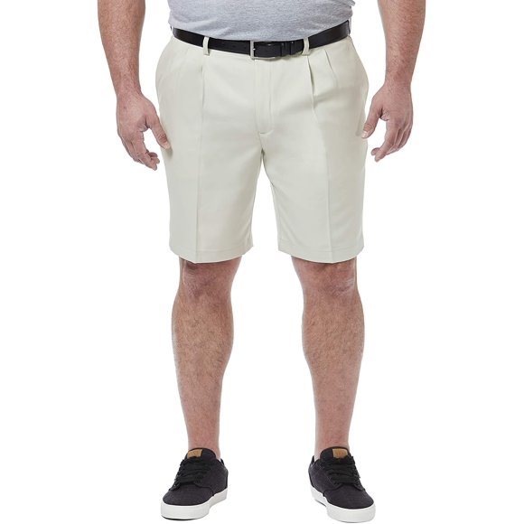 Haggar Mens Big Tall Cool 18 Pro Pleat Front Short