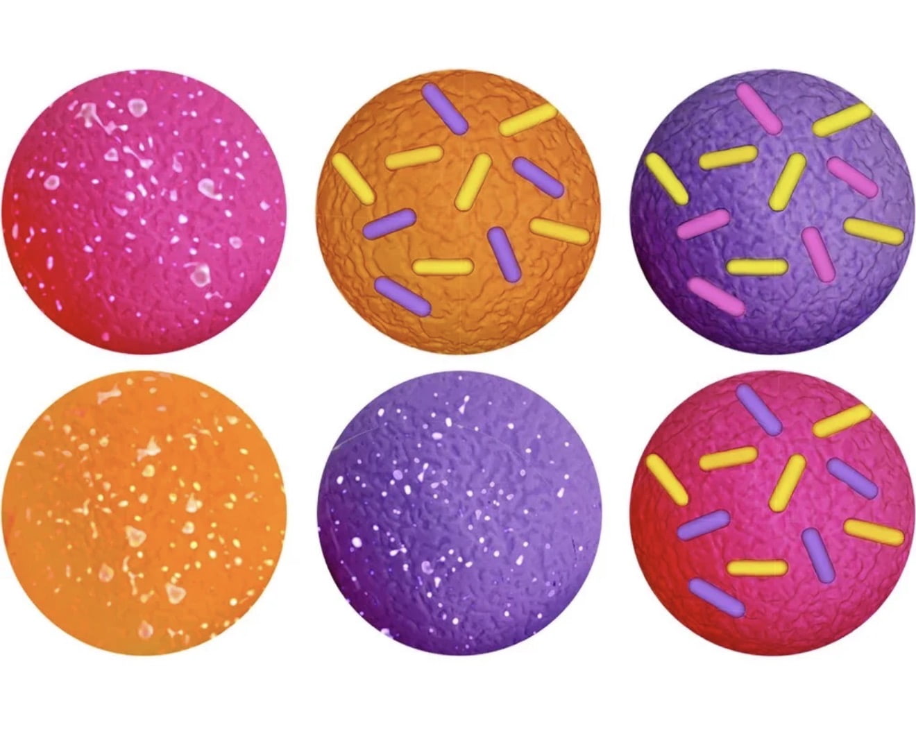 NeeDoh Dohnut Holes Small Stress Ball 6-Pack